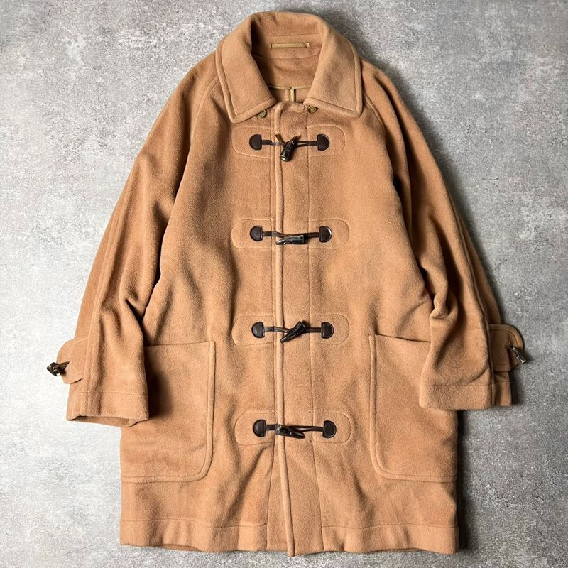 希少 90s Burberrys キャメル チェック ダッフルコート 90s Burberrys ウール ダッフル コート S / 90年代 オールド