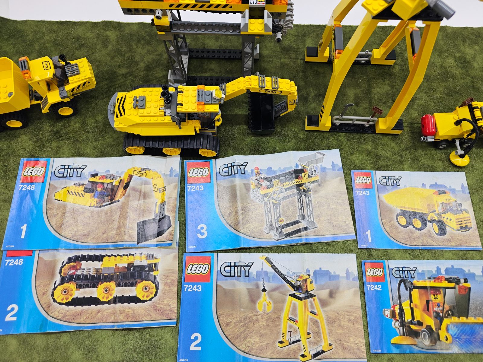 レゴ シティ 建設車両セット 7242 7243 7248 ストリートスイーパー 建設現場 ショベルカー