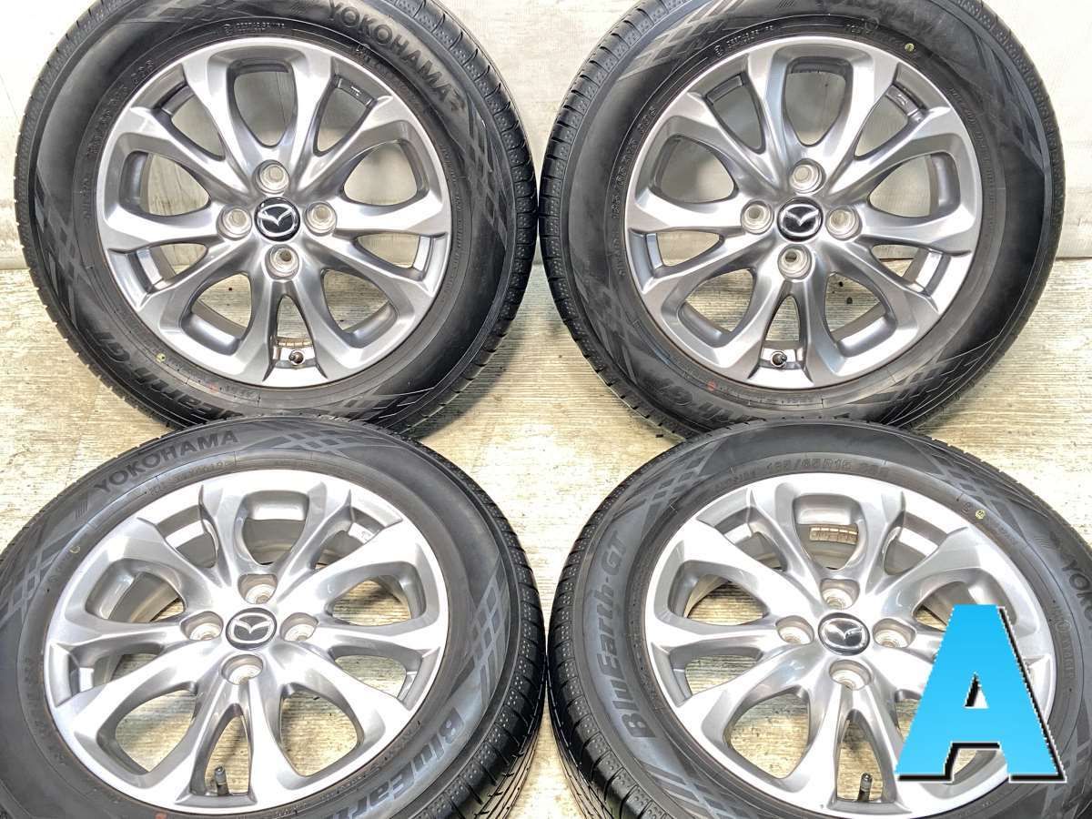 185|65R15 ヨコハマ ブルーアースGT AE51 マツダ純正 15x5.5 40 100-4穴 タイヤ サマータイヤ ホイールセット 4本セット s15250311014