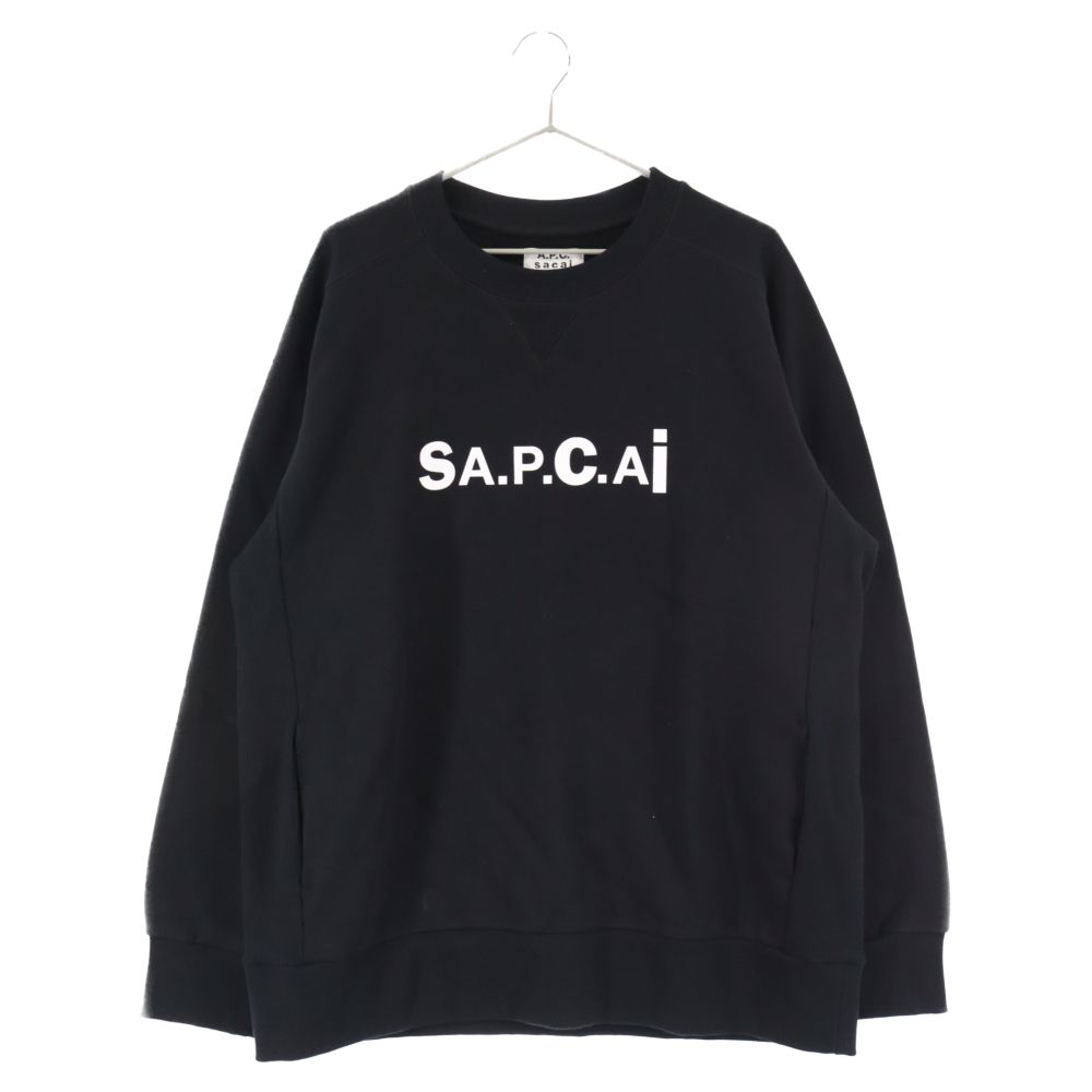 Sacai (サカイ) 21SS×A.P.C. LOGO PRINT SWEAT CREW 21E2-COEON-M27656