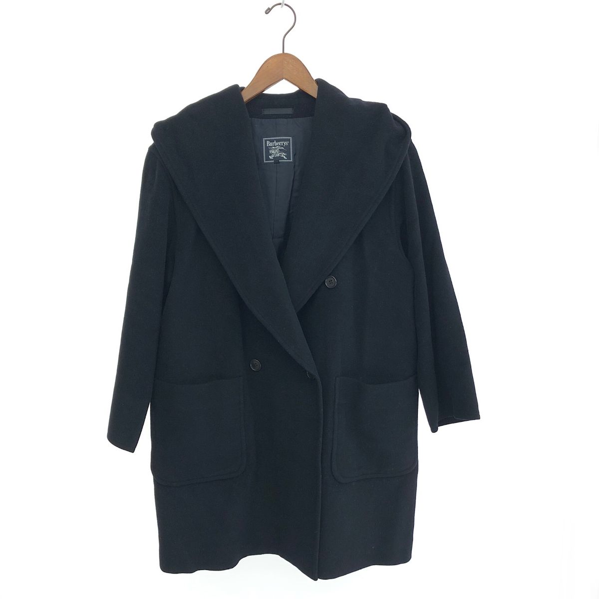 Burberry s バーバリーズ フーデッドセーラー コート サイズ 40 ブラック ウール レディース 241005006120