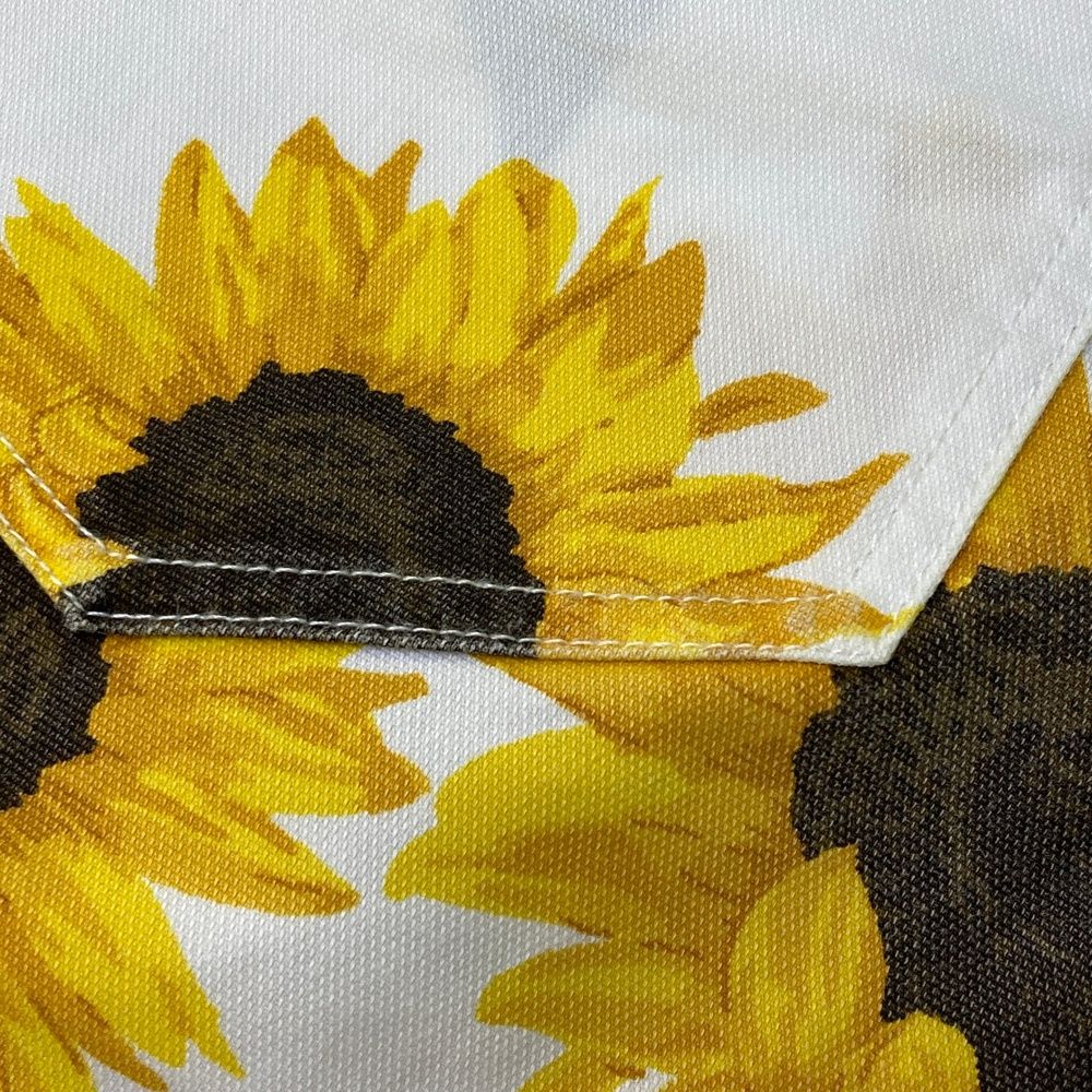 パーリーゲイツレディース可愛いひまわりパンツサイズ00 訳あり＊PEARLY GATES パーリーゲイツ パンツ ネイビー×イエロー 30