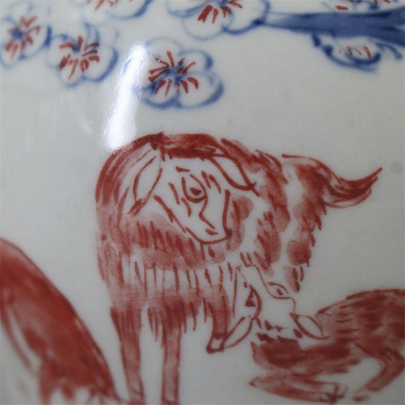 青花釉里紅魚紋盤 景徳鎮 陶磁器 装飾品 現代工芸品  置物 青花釉里紅魚紋盤 景徳鎮 陶磁器 装飾品 現代工芸品 置物