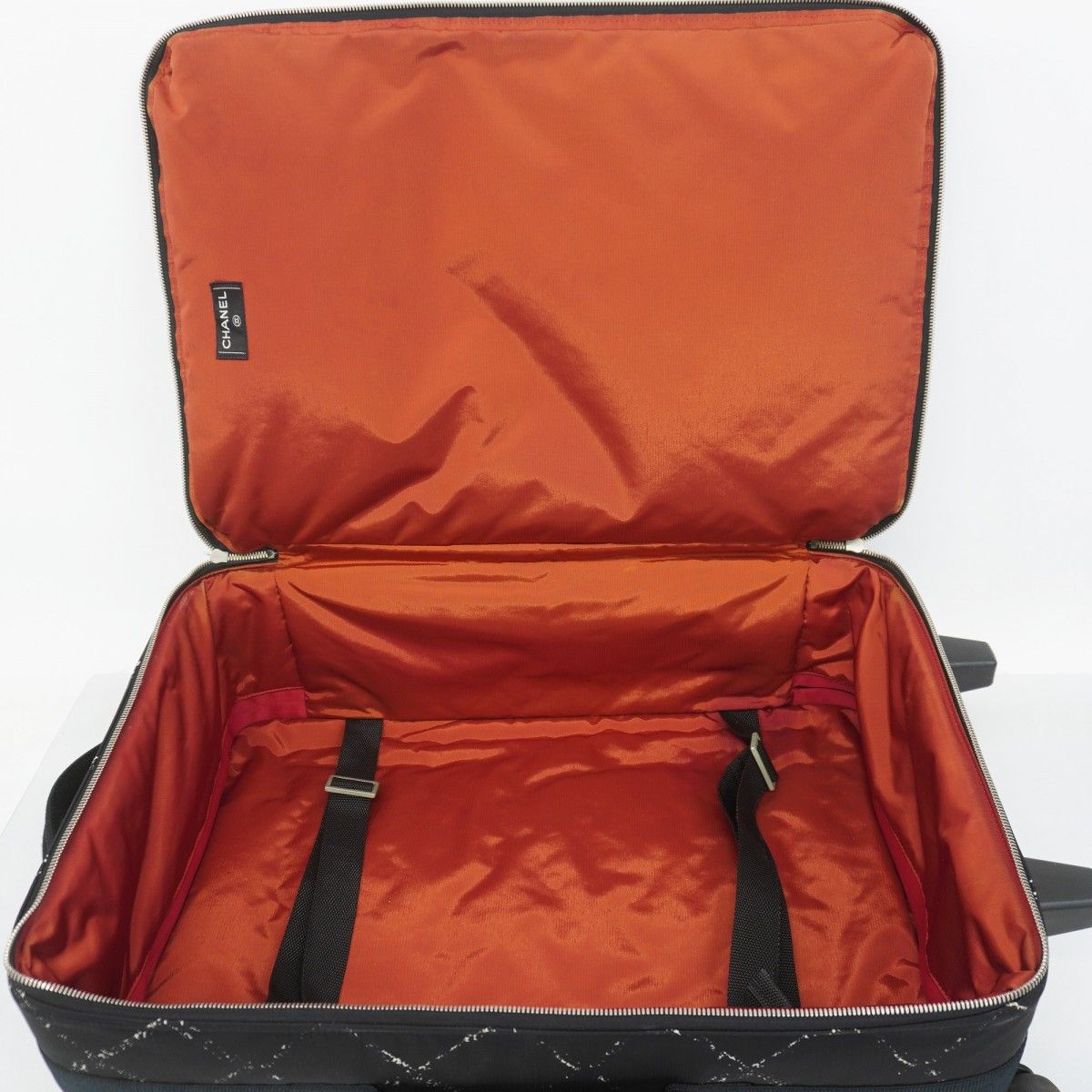 5hb0358-h】シャネル キャリーバッグ 旧トラベル ナイロン ブラック  