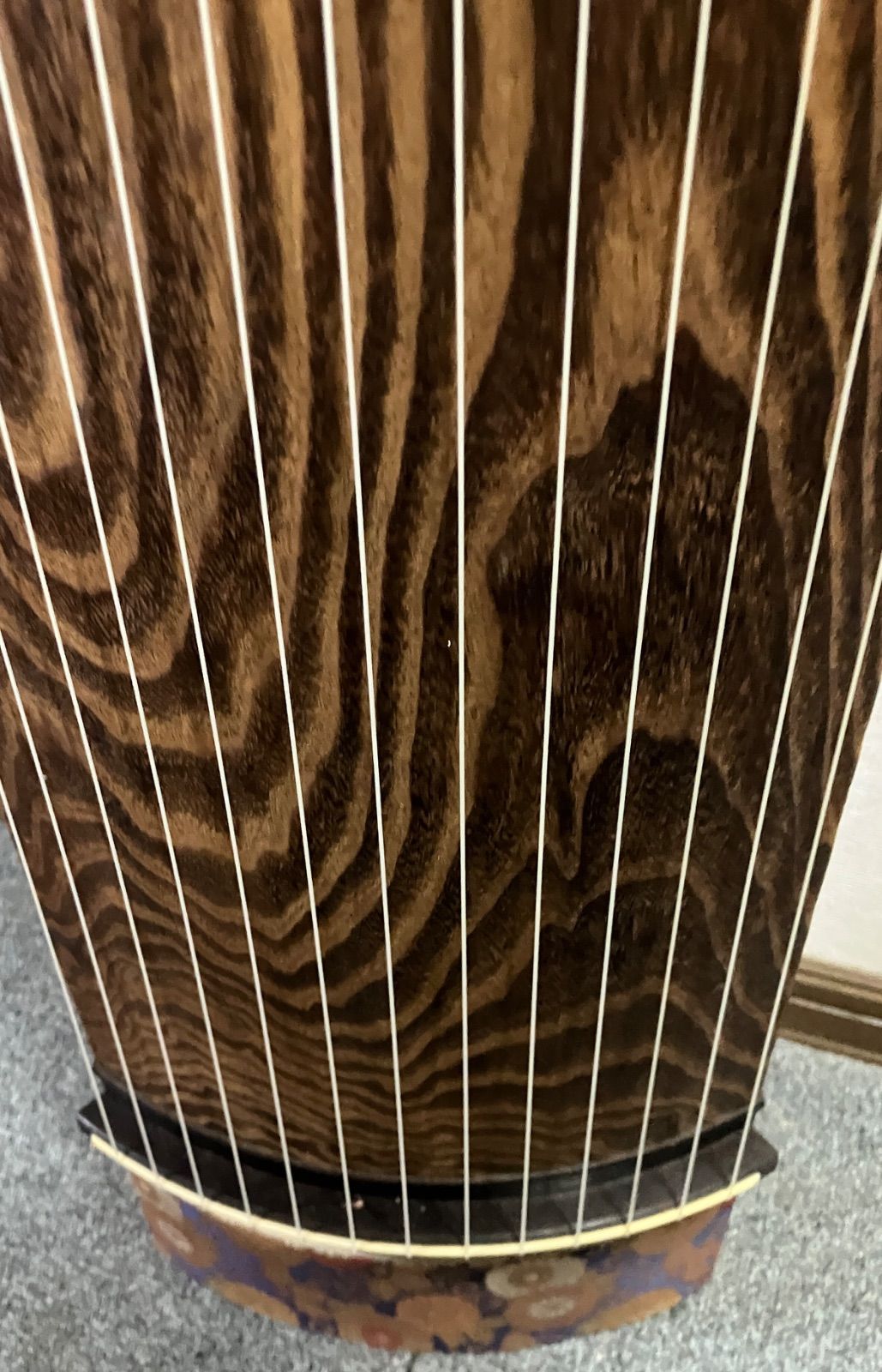 演奏会用お琴 くり甲綾杉彫り玉淵葉