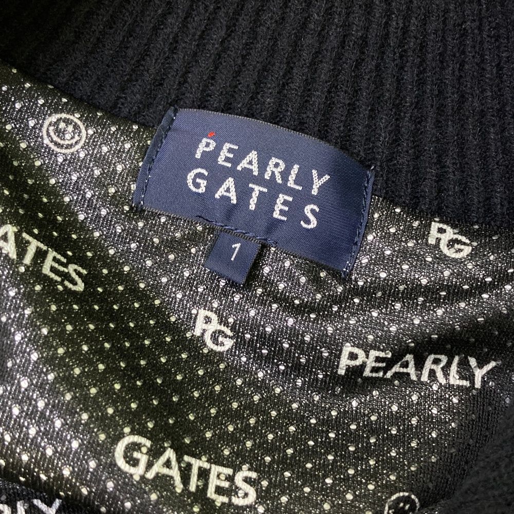 サイズ：1 PEARLY GATES パーリーゲイツ 裏地付 ニット ジップ
