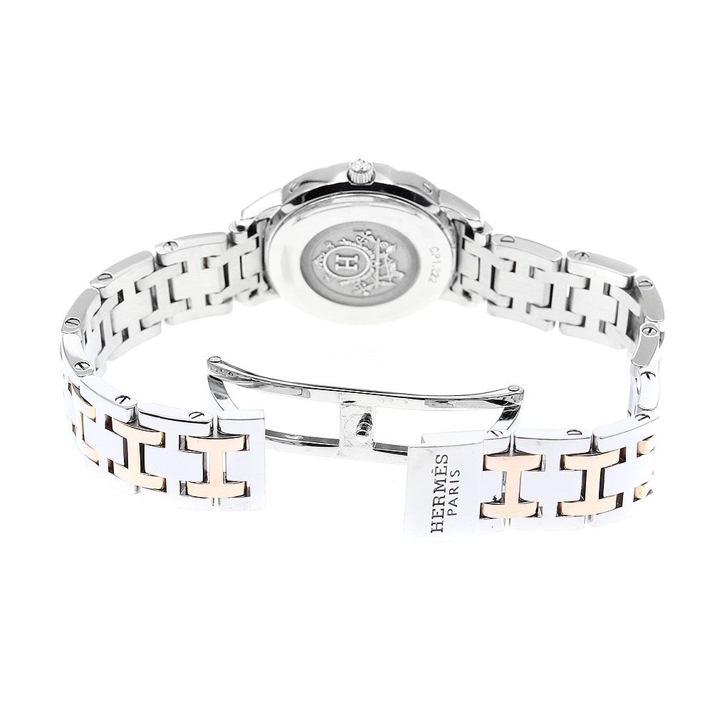 エルメス HERMES CP1.222 クリッパー ダイヤベゼル クォーツ