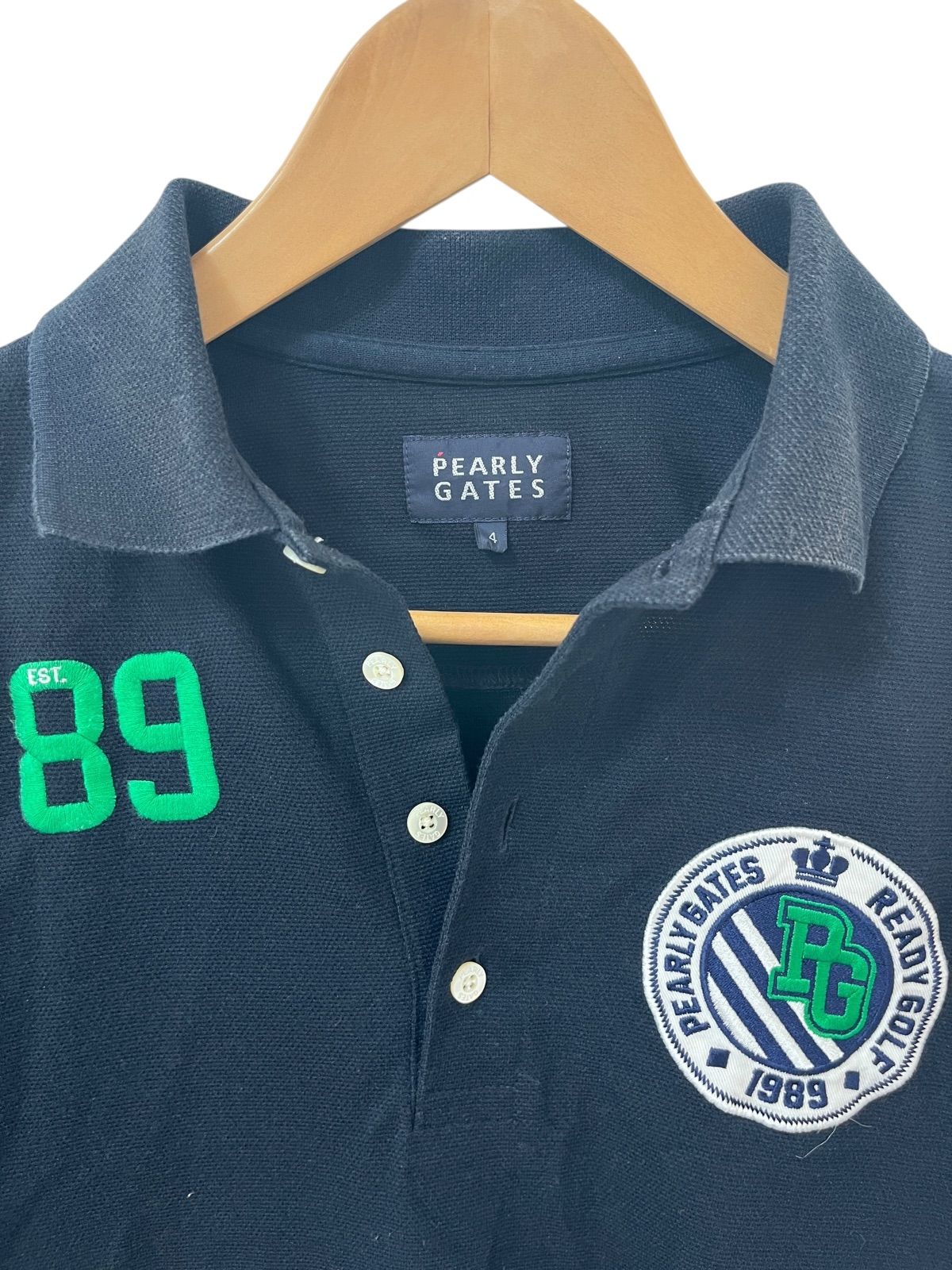 パーリーゲイツ　ポロシャツ リバーシブル カノコ ボーダー 半袖 ポロシャツ＜NEO BORDER