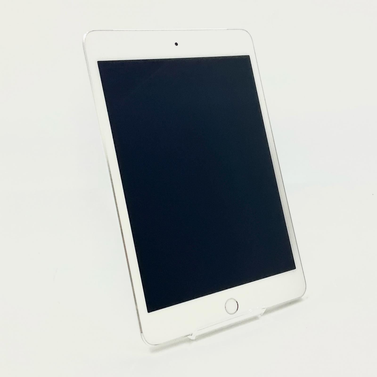 Apple iPad mini 4 128GB シルバー ショップ WiFi+Cellular docomo 白