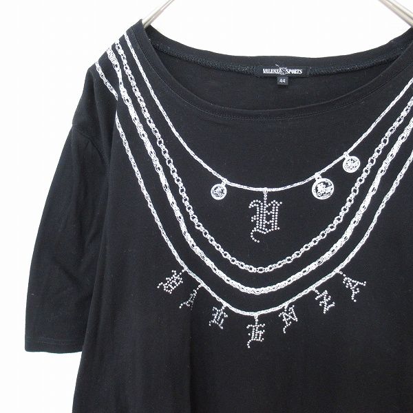 バレンザ スポーツ VALENZA Tシャツ カットソー ラインストーン ロゴ