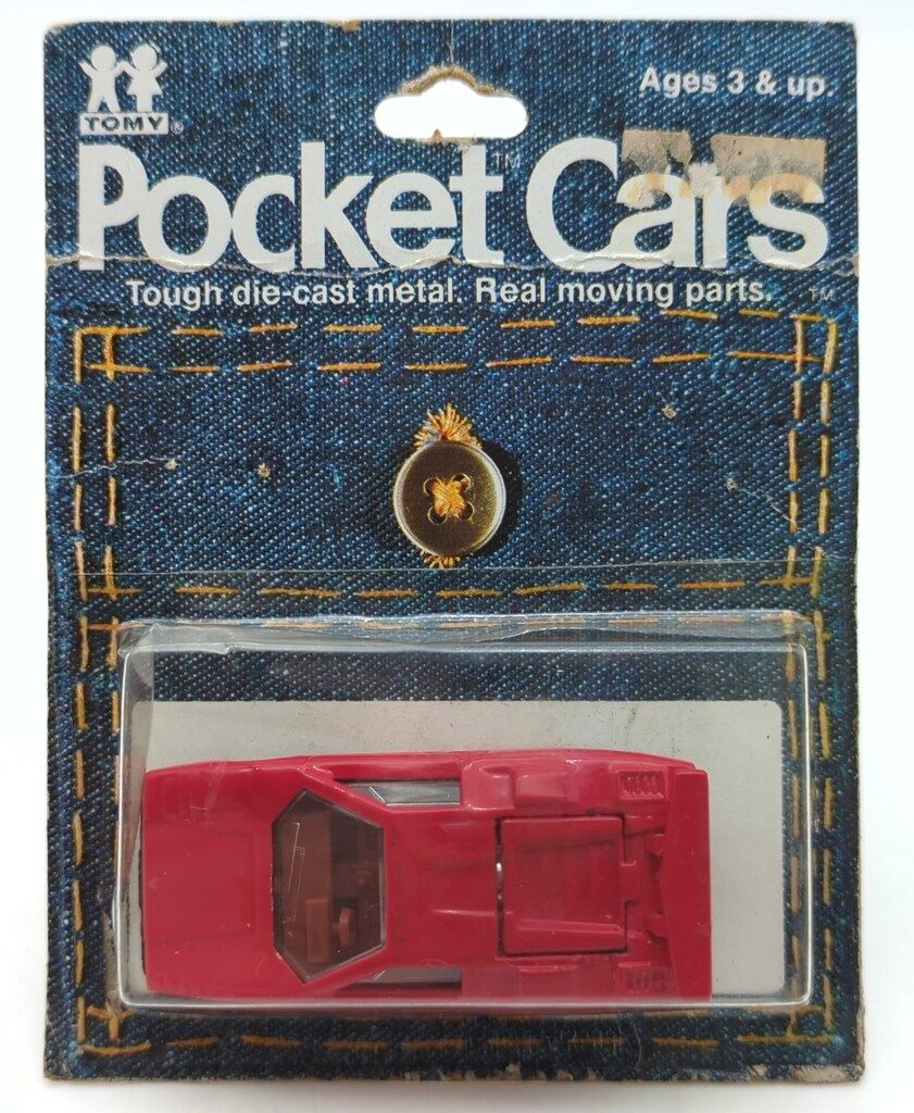 TOMY トミカ青箱日本製|Pocket Cars ランボルギーニ カウンタック LP500S 赤 F50-1