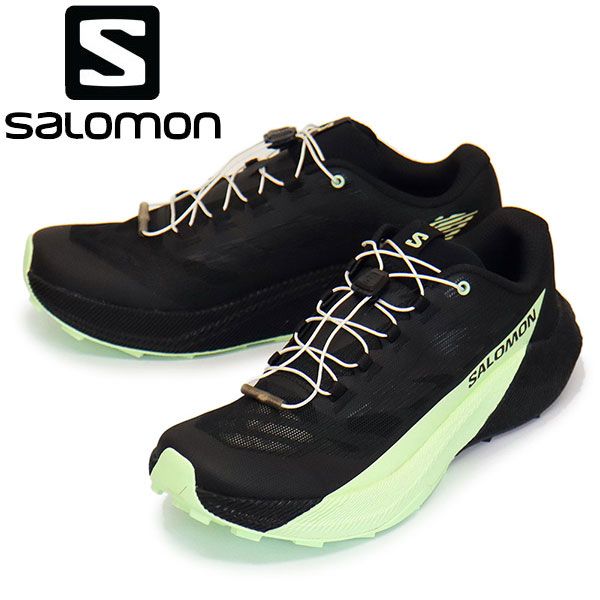 Salomon サロモン L47887800 PULSAR 男性用トレイルランニングシューズ Black | Black | Patina Green SL087 27.0cm