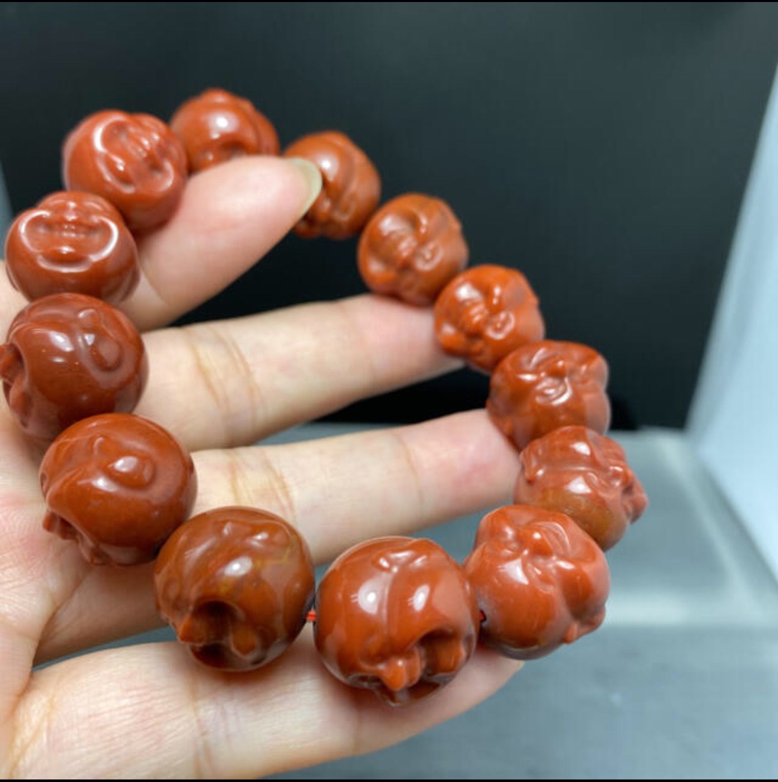 南紅瑪瑙布袋様