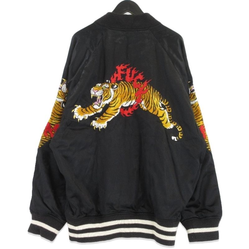 WACKO MARIA ×TIM LEHI ワコマリア REVERSIBLE SKA JACKET スカジャン タイガー 虎 ティムリーハイ BLACK LIME XL 70017051