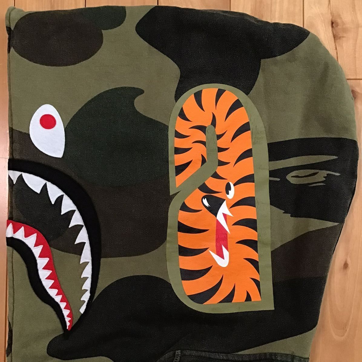 ★XL★ Giant shark full zip hoodie a bathing ape BAPE 1st camo シャーク パーカー エイプ  ベイプ アベイシングエイプ 迷彩