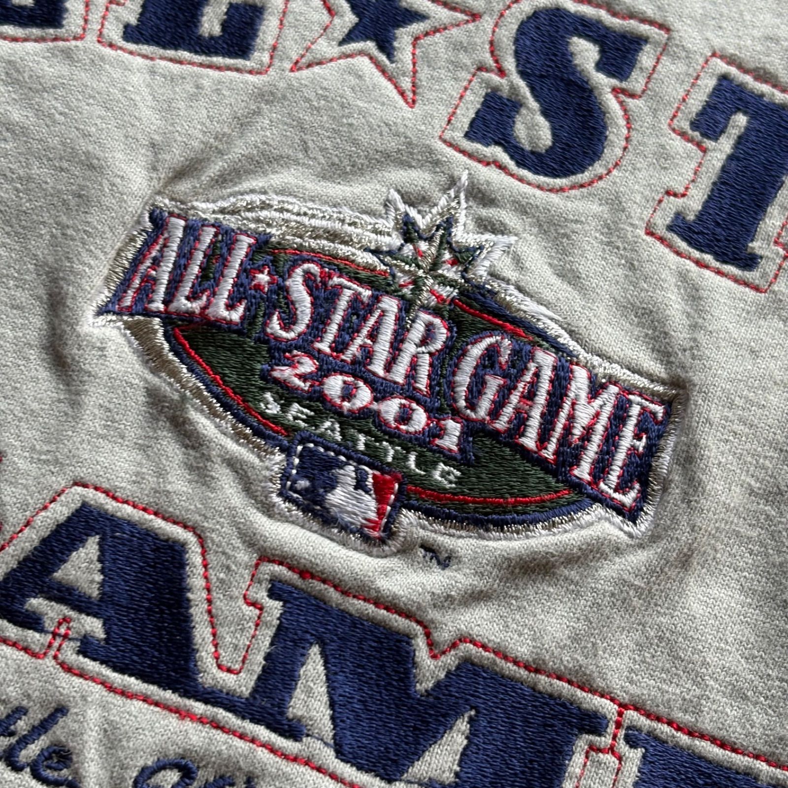 00s Dynasty “MLB ALLSTAR GAME 2001” S/S Embroidery Ringer T