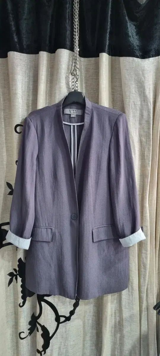 VERA WANG ヴェラウォン 麻混 リネンブレンド レーディスジャケット 55