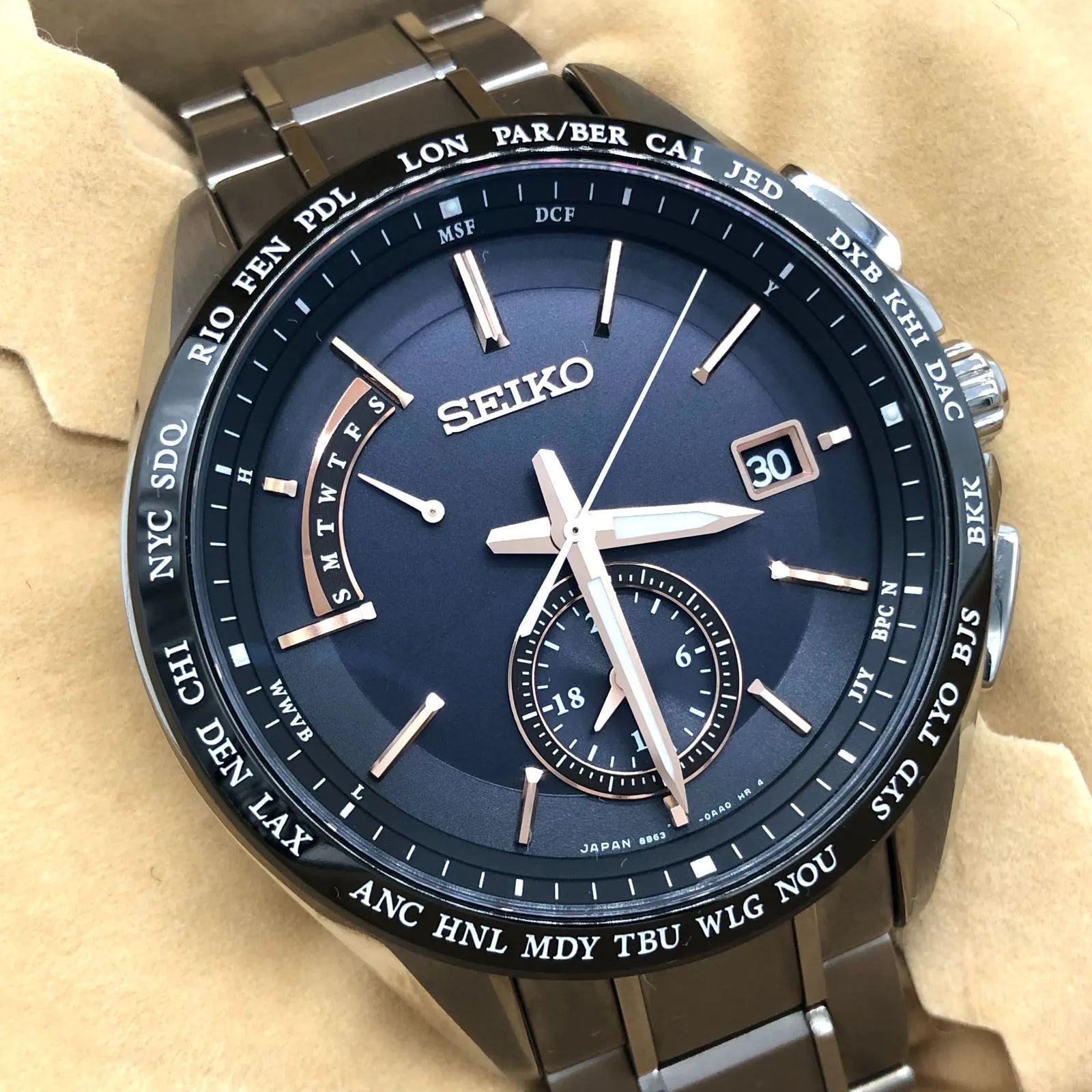 ▽【稼働品】SEIKO/セイコー BRIGHTZ/ブライツ デュアルタイム チタン 