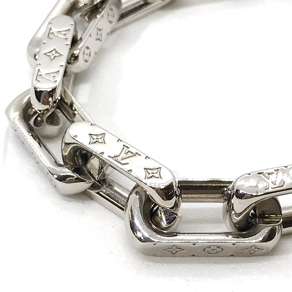 LOUIS VUITTON ルイヴィトン ブレスレット シルバー チェーン ミニロゴ