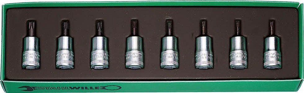 スタビレー STAHLWILLE 49TX|8 3|8SQ ヘクスローブ ソケット セット 96021001 品番 49TX|8 圧入式の3|8SQヘクスローブビットソケット