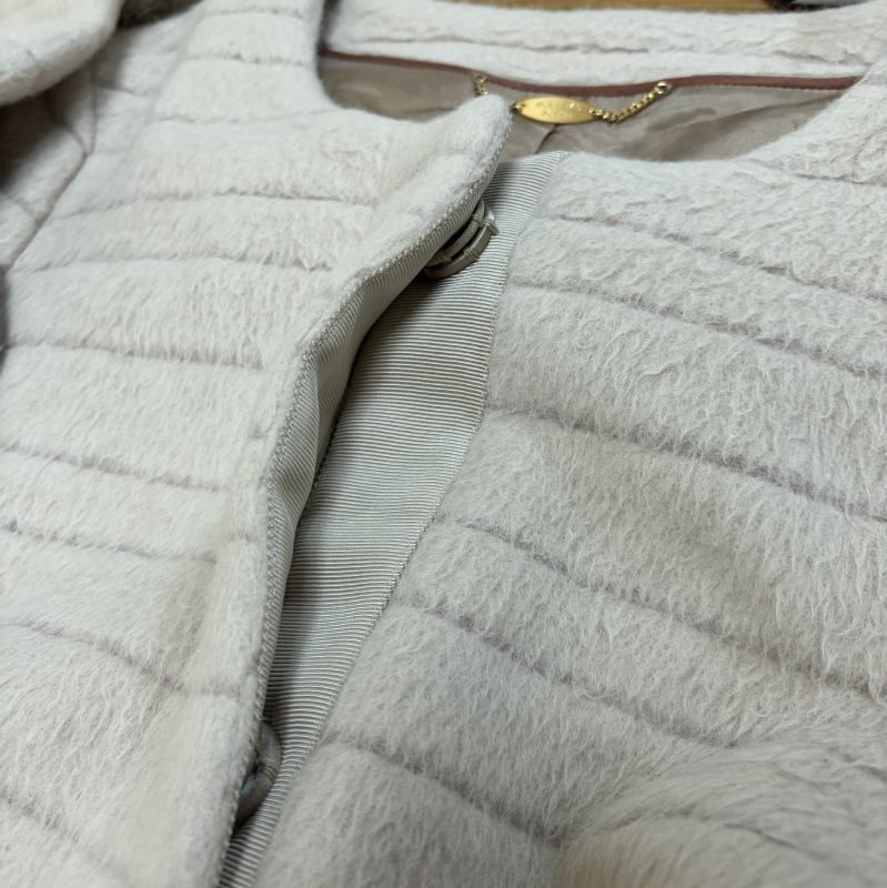 【美品】　NOLLEY'S sophi　上質　アンゴラ　ウールコート　38サイズ Nolley's SOPHI ノーリーズ レディース ウールコート ノーカラー