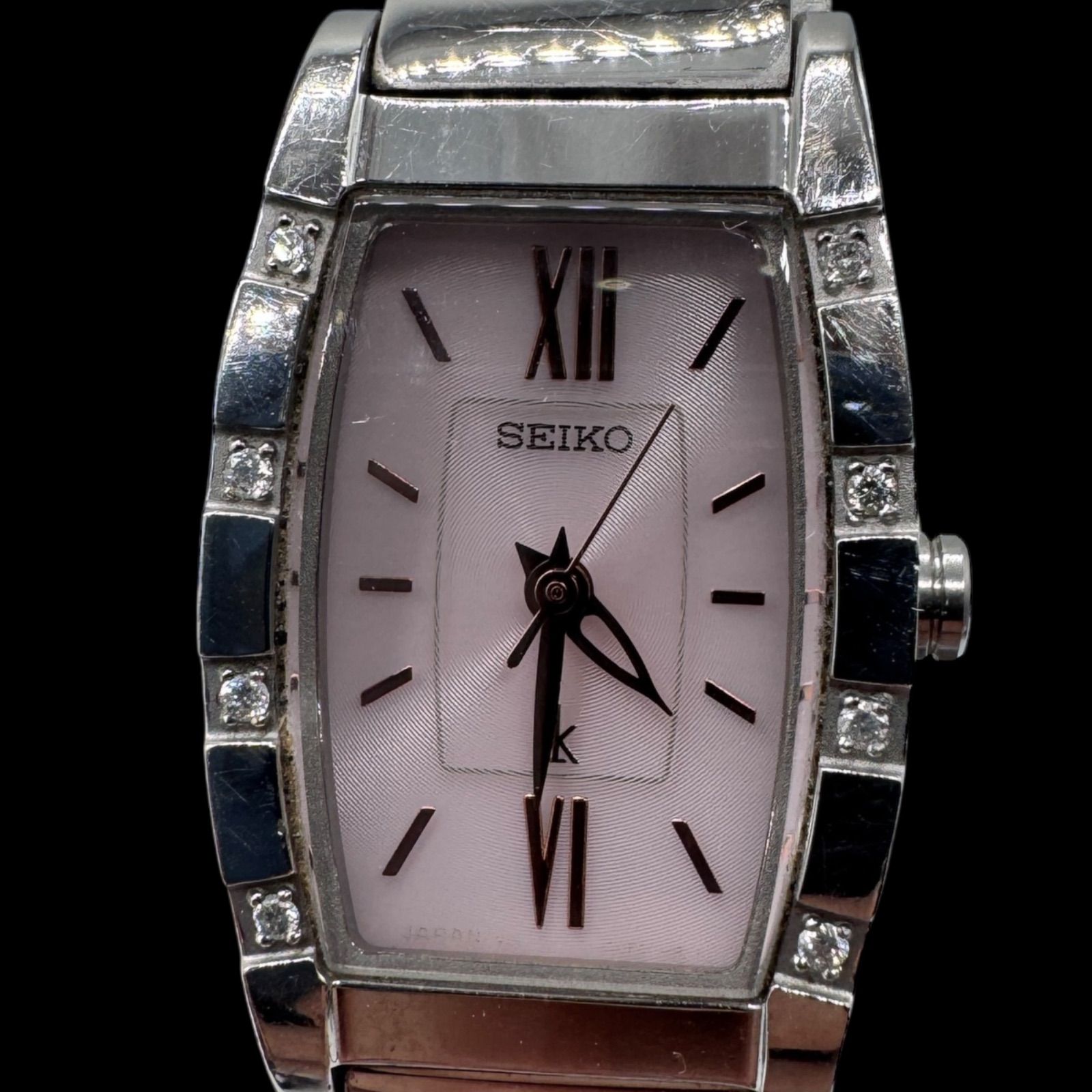 稼働 良品 SEIKO セイコー LUKIA ルキア 8Pダイヤ ソーラー