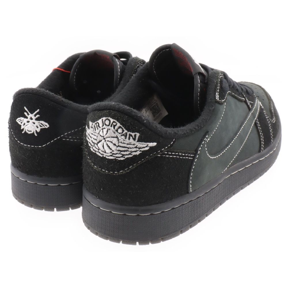 NIKE (ナイキ) ×TRAVIS SCOTT AIR JORDAN 1 LOW OG SP BLACK PHANTOM DM7866-001 トラヴィススコット エアジョーダン1 ブラックファントム ローカットスニーカー US9/27cm