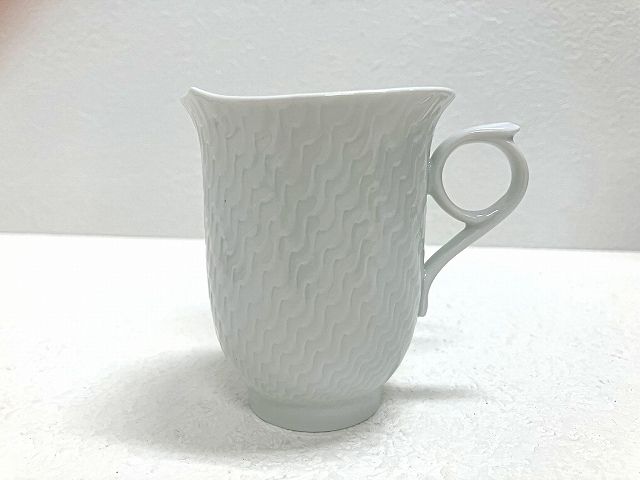 マイセン MEISSEN 波の戯れ カップ&ソーサー ペアセット 2客 ホワイト 