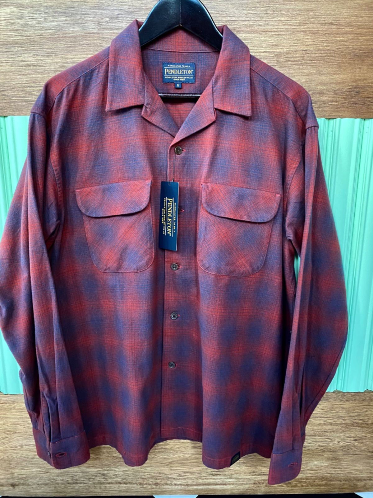 期間限定値下げ中【新品未使用】Pendleton チェック柄ネルシャツ　オンブレ PENDLETON シャツ | オープンカラー ネルシャツ MEN メンズ
