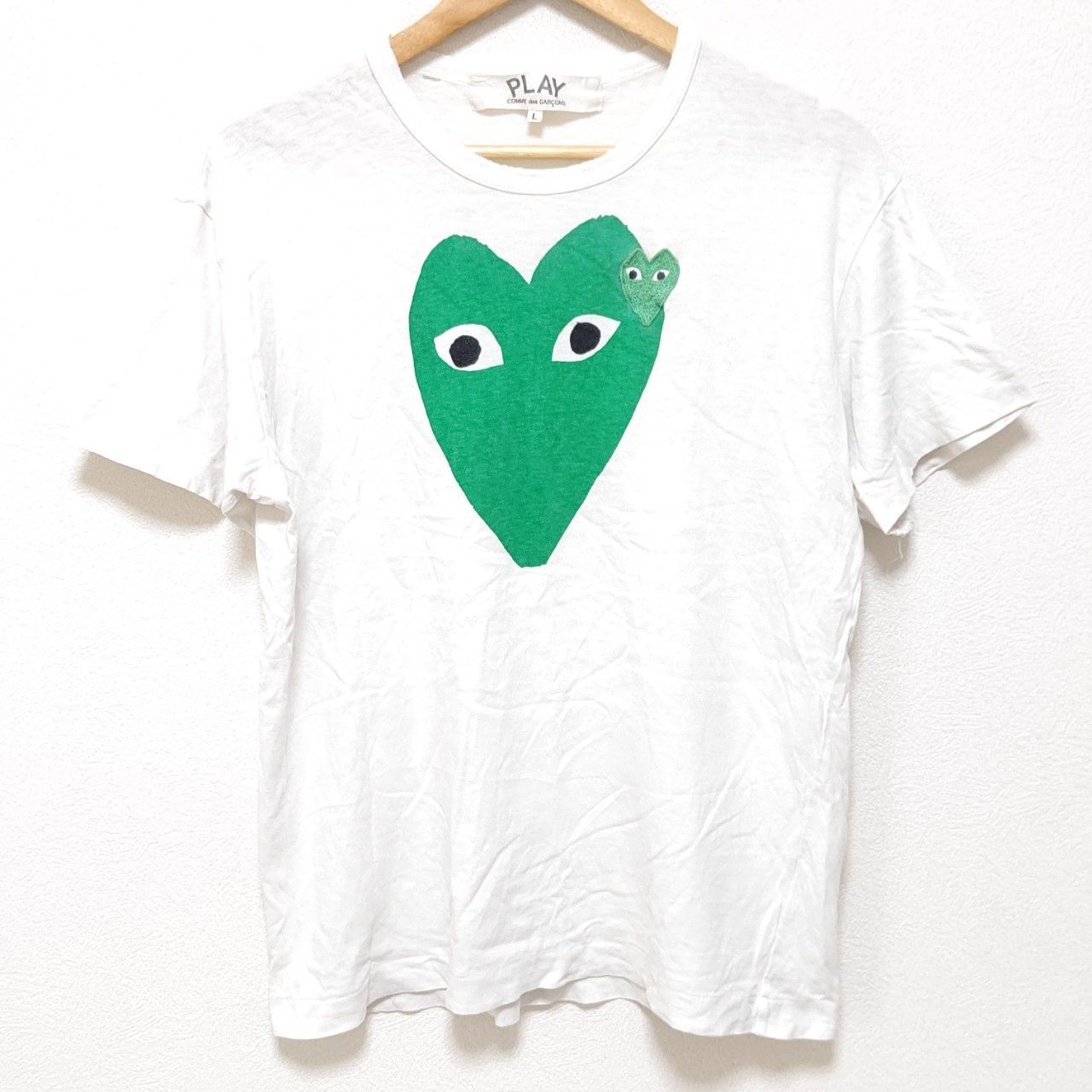 【PLAY COMME des GARCONS】ハートワンポントロゴ カットソー