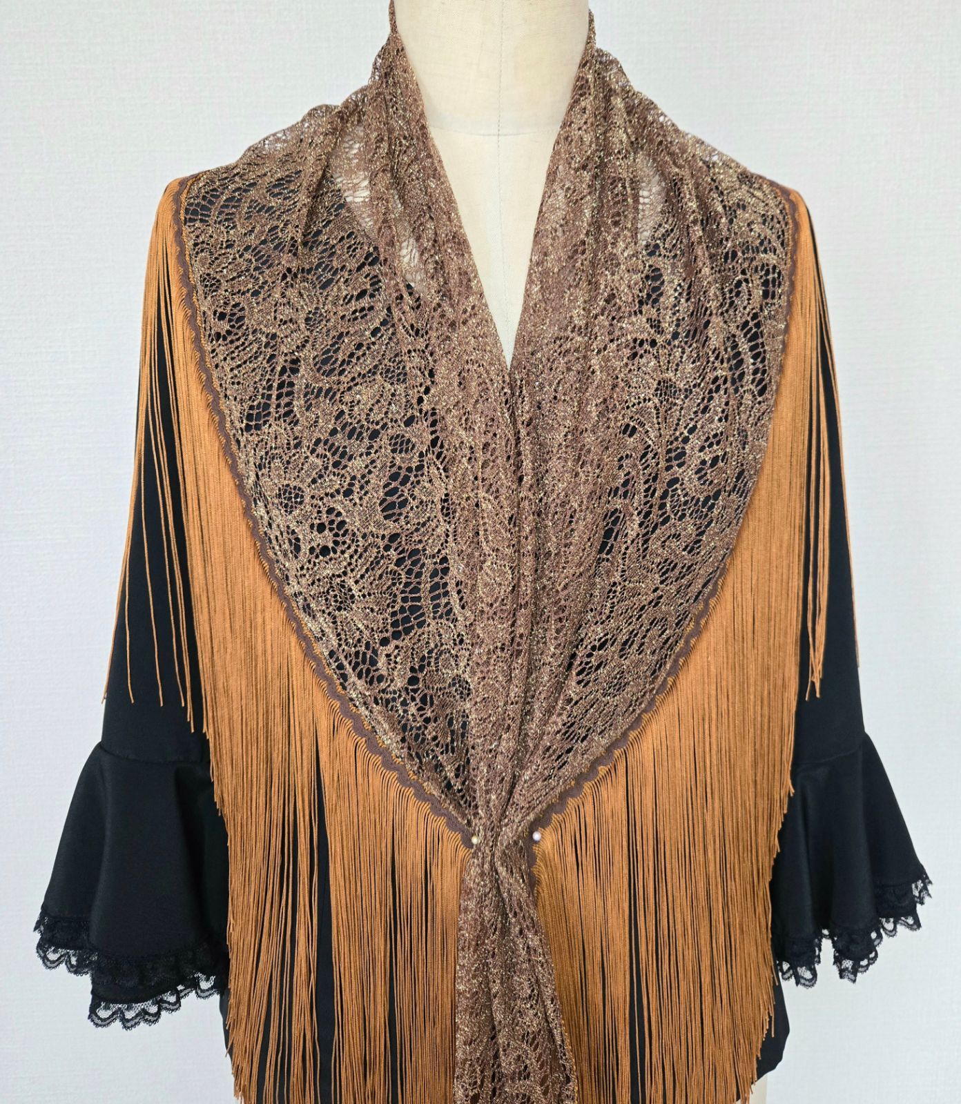 ソニアジョーンズ フラメンコ シージョ レースシージョ ブラック