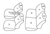 【送料無料】フレアクロスオーバー 専用 新品 シートカバー 車種別 専用 新品 設計 Clazzio ダイヤ [ES-6066]