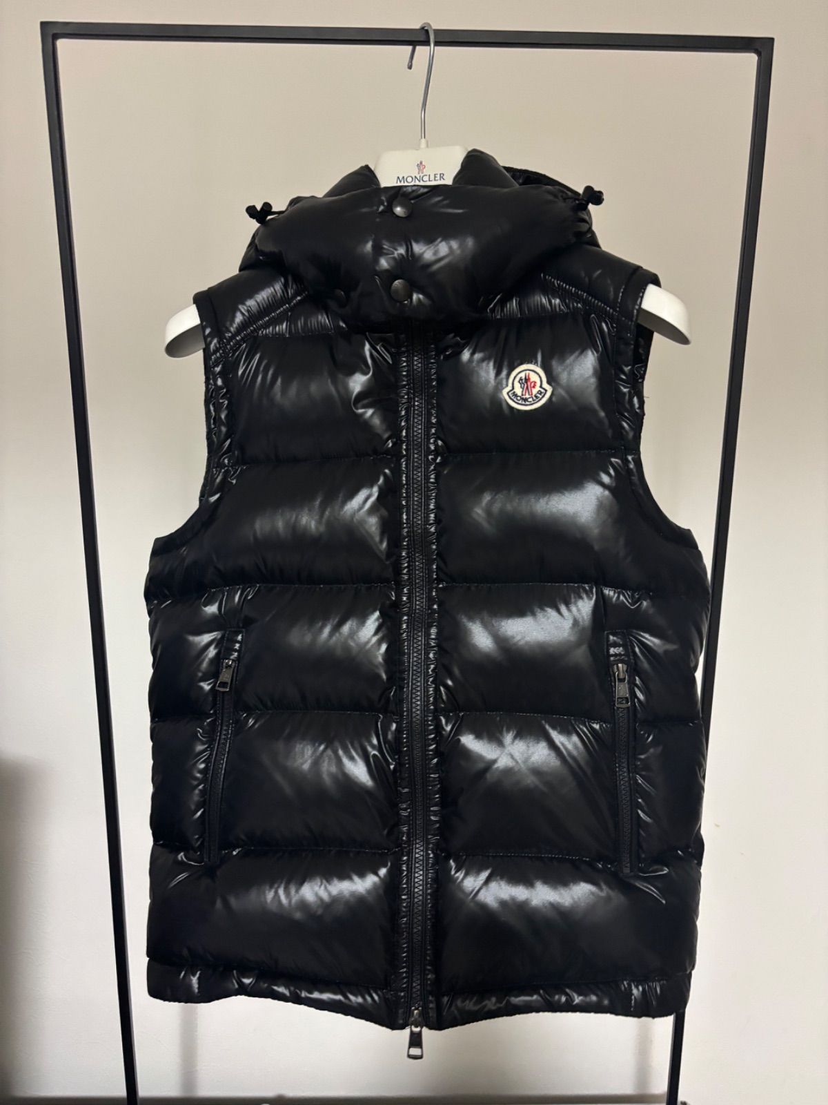 モンクレール ダウンベスト☆LACET☆ラセット☆ブラック☆サイズ0