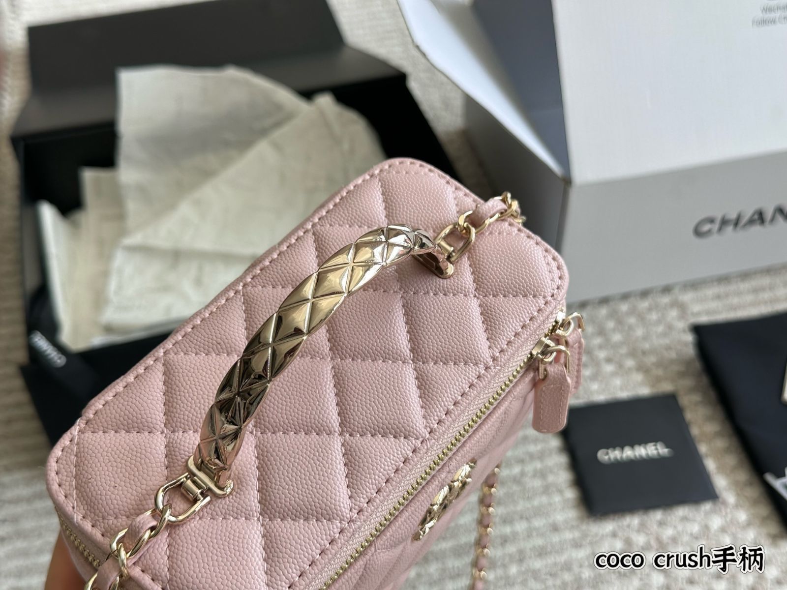 【25C★高級感あるブラックカラー】シャネル ジュエリーボックス 今日特価】Chanel 25C Long Box Makeup Bag - シャネル 25C