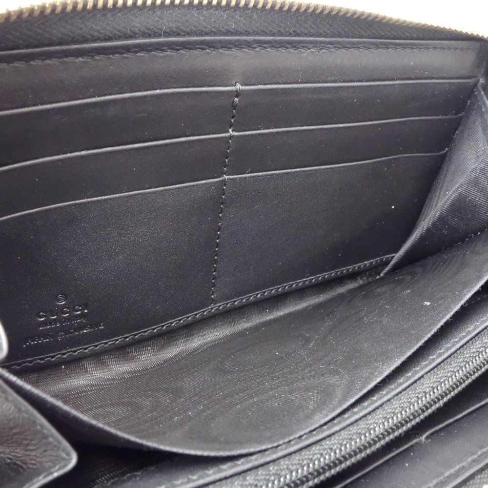 GUCCI グッチ ラウンドファスナー 453819 長財布 GGマーモント レザー