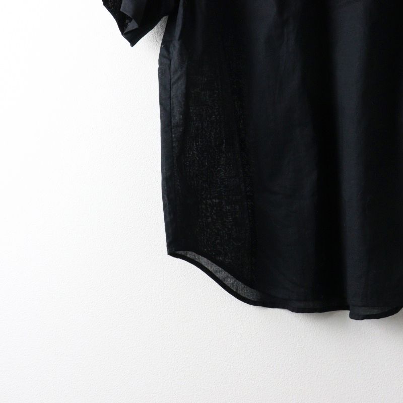 AD2019 トリコ コムデギャルソン COMME des GARCONS コットンラミーギャザーフリル装飾 半袖プルオーバー M ブラック【2400014474947】 Merc London - AD2019 トリコ コムデギャルソン COMME des