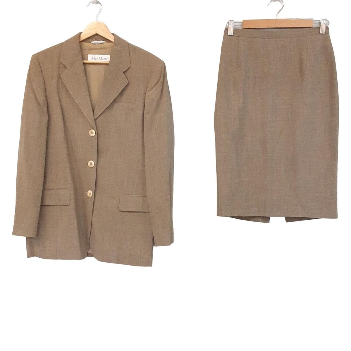 Max Mara マックスマーラ スカートスーツ レディース - グレーベージュ