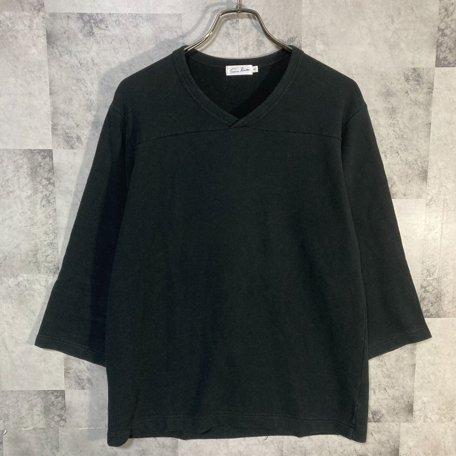 サンリミット フットボールTシャツ サイズ1 カットソー ネイビー グレー 2枚セット コムデギャルソンシャツsanslimite 日本製 Sans Limite サンリミット フットボールTシャツ コットン 裏