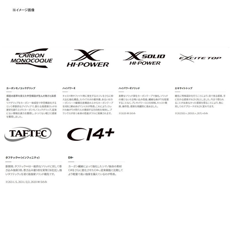 シマノ(SHIMANO)] 22 エクスプライド 166XH-SB(グリップジョイントの 