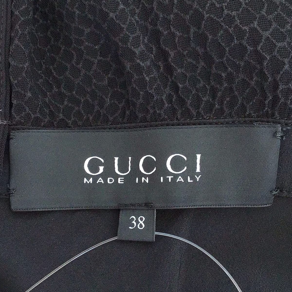 GUCCI(グッチ) ワンピース サイズ38 S レディース - 黒 長袖