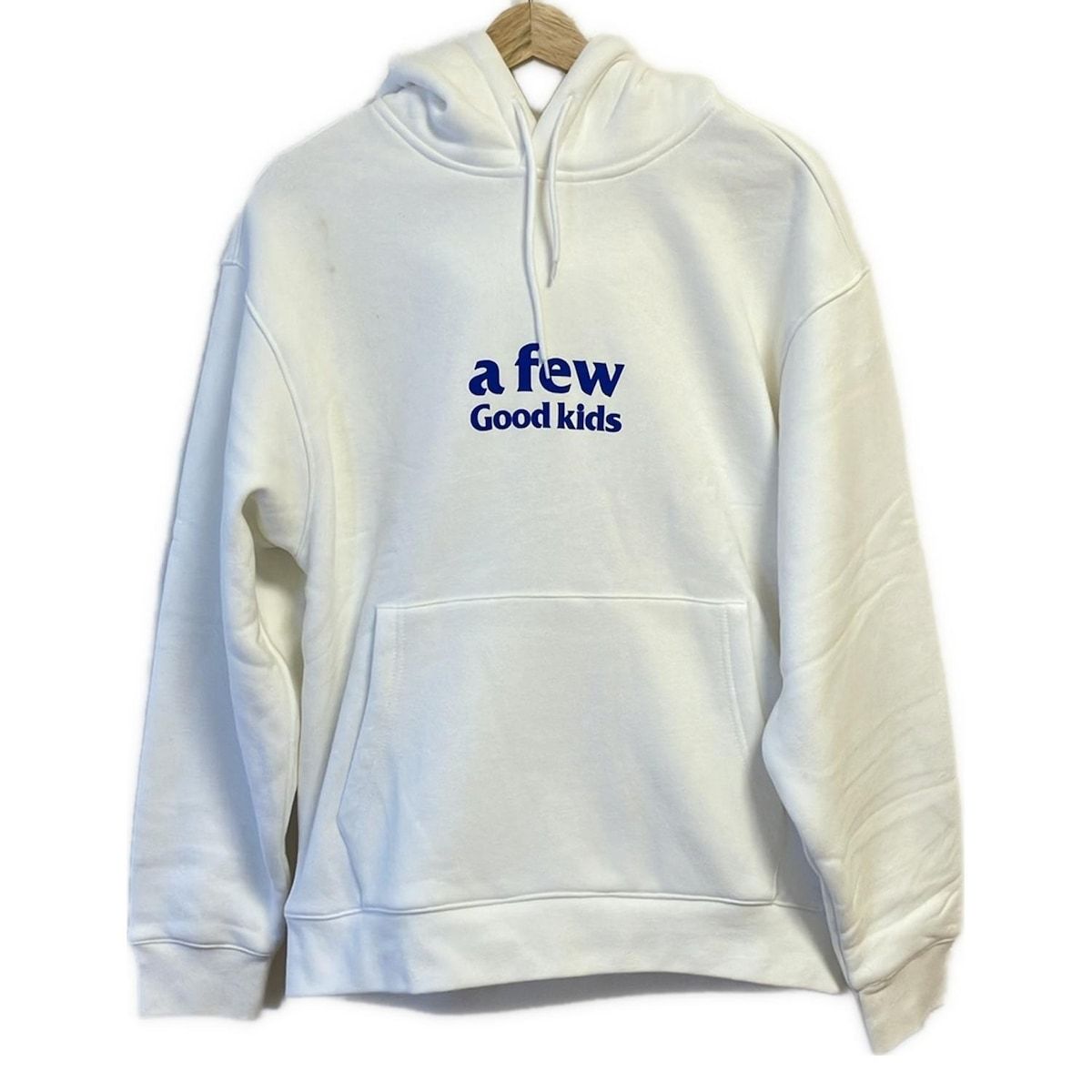 A FEW GOOD KIDS アフューグッドキッズ パーカー サイズS メンズ - 白×ブルー 長袖