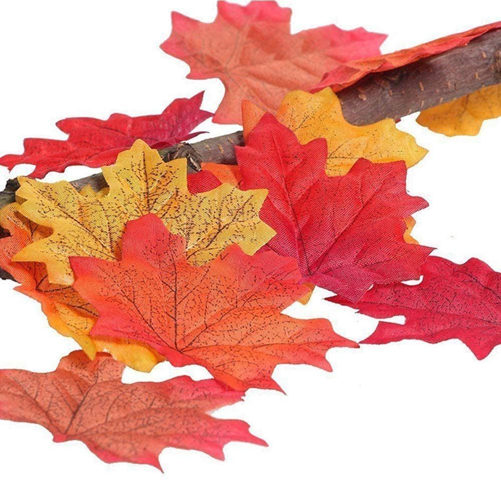 DIY 秋の装飾 イベン 結婚式 飾り 舞台 ハロウィーン 人工葉 ハロウィン 季節 もみじ 8 もみじ 造花 x 用 装飾 8 カエデの葉 紅葉の造花 cm 人工紅葉 500枚