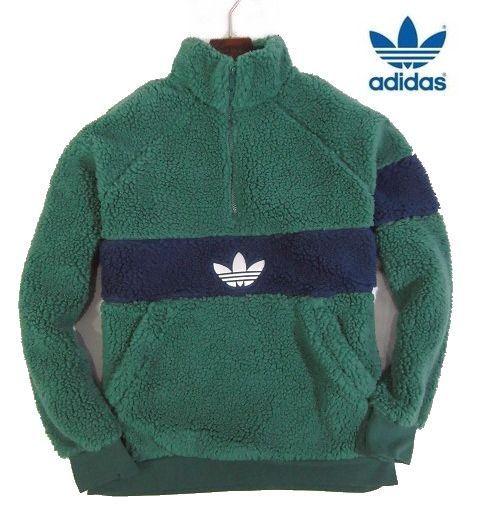 土180新品▽ アディダス オリジナルス 厚手 フリース ボアジャケット 