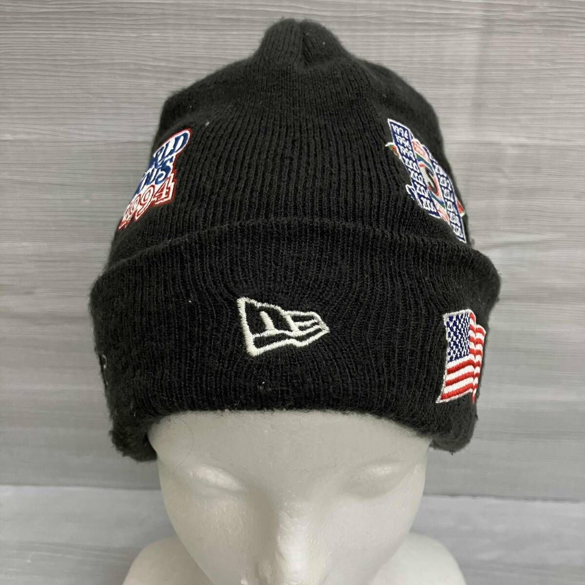 Supreme×New Era シュプリーム×ニューエラ Championship Beanie ニット帽 刺繍ワッペン ブラック