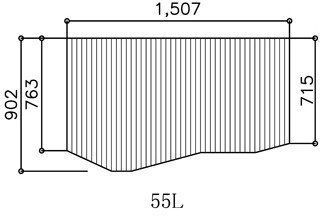 お風呂のふた トクラス 旧ヤマハ 55L 品番 BFPFTAA100A1 巻きフタ ヤマハシステムバス用 風呂ふた 巻きふた 寸法 長さ1507.5mm ×幅900mm