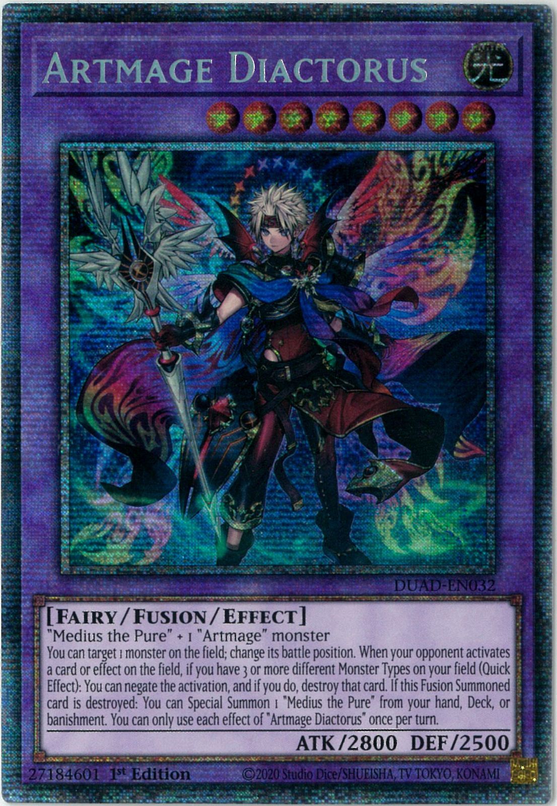 遊戯王 DUAD-EN032 神芸獄徒 ディアクトロス Artmage Diactorus (英語版 1st Edition スターライトレア) Duelist’s Advance 遊戯王 DUAD-EN032 神芸獄徒 ディアクトロス Artmage Diactorus