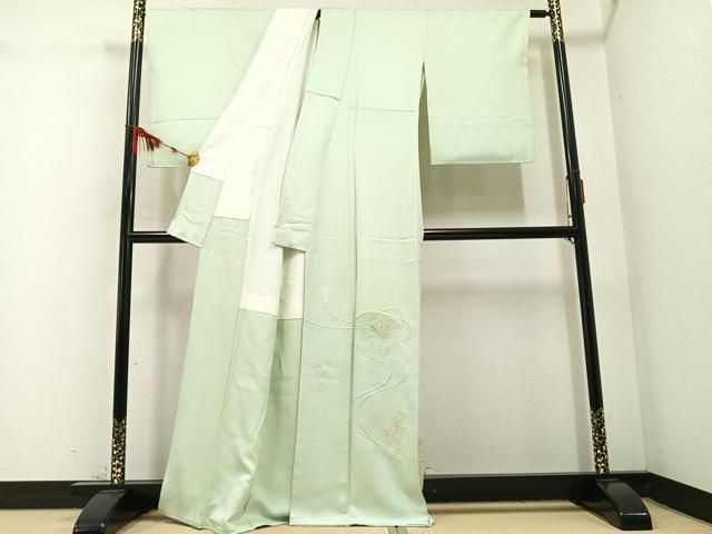 平和屋着物 豪華色留袖 中国三大刺繍 スワトウ刺繍 汕頭刺繍 地紙花文 金糸 正絹 AABC1733ph