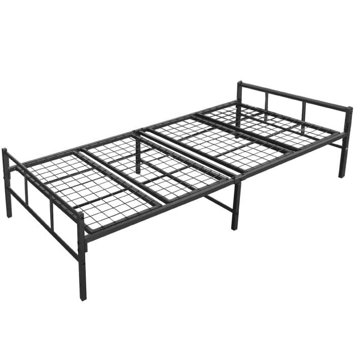 すのこ 簡易ベッド ス 頑丈設計 スチールベッド カビない チール 収納 ブラック ベッド ダブル 脚付きベッド フレームベッド パイプベッド フレーム 折りたたみ アイアンベッド シングルPRO ベッドフレーム シングルPRO YouTe