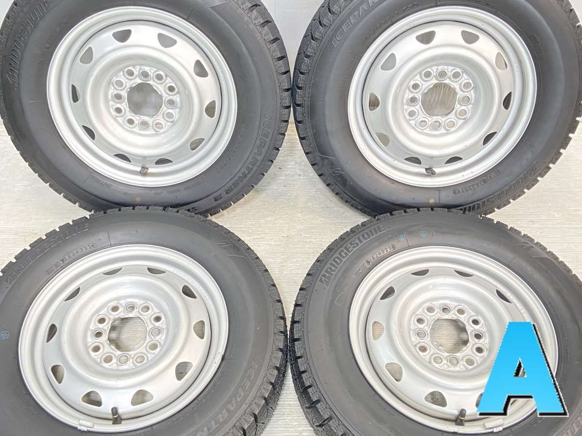 145/80R13  nブリヂストン アイスパートナー2 n　 LZ n13x4.0  100/110/114.3-4穴 n中古タイヤ スタッドレスタイヤ ホイールセット 4本セットn w13240204034