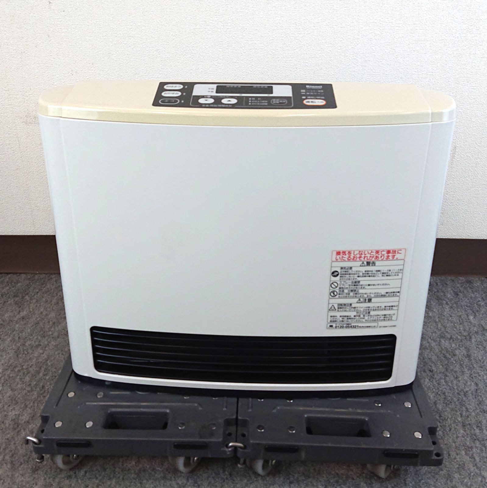 J24AC14 Rinnai リンナイ ガスファンヒーター RC-M5802E 木造15畳 コンクリート21畳 LPガス用 5.60kW 100V 50|60Hz ガスホース付き